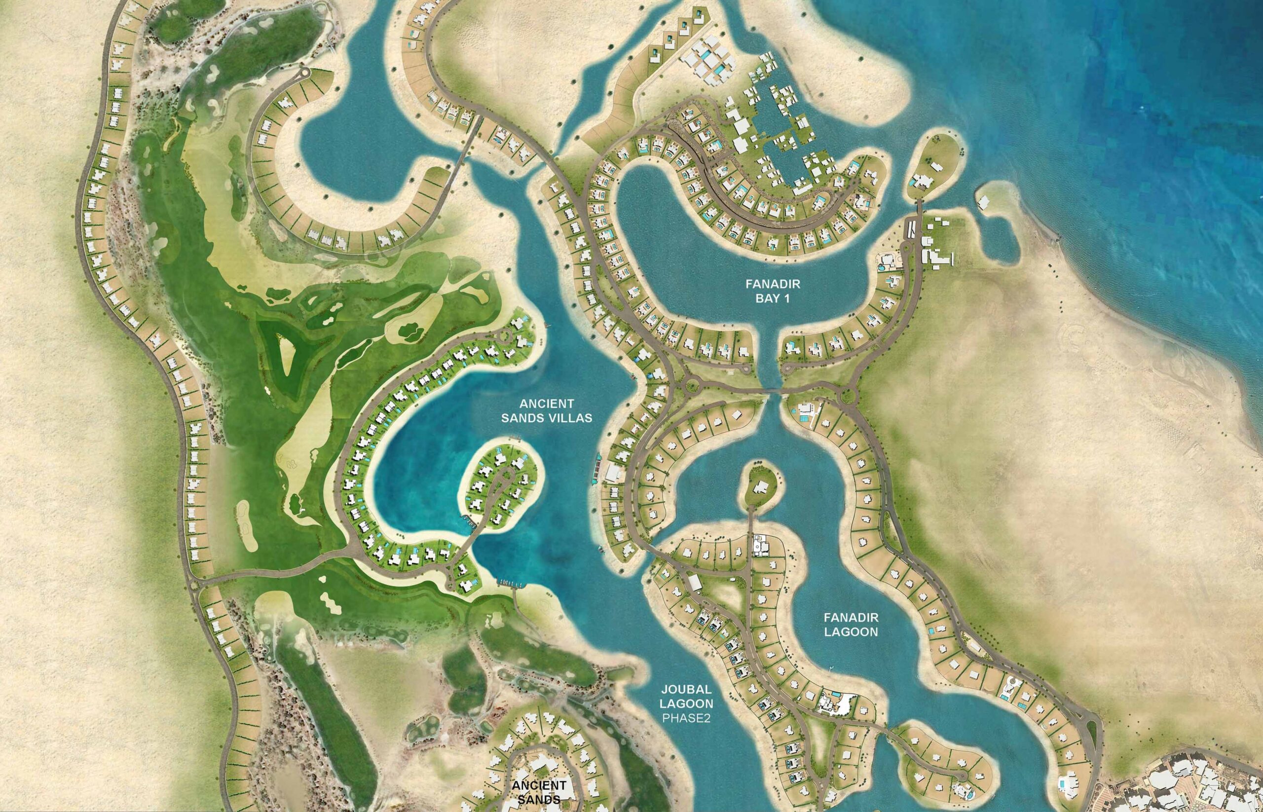 Ancient Sands Golf Resort master plan