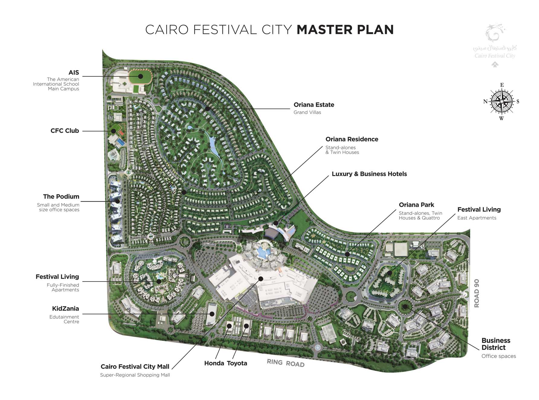Cairo Festival City master plan