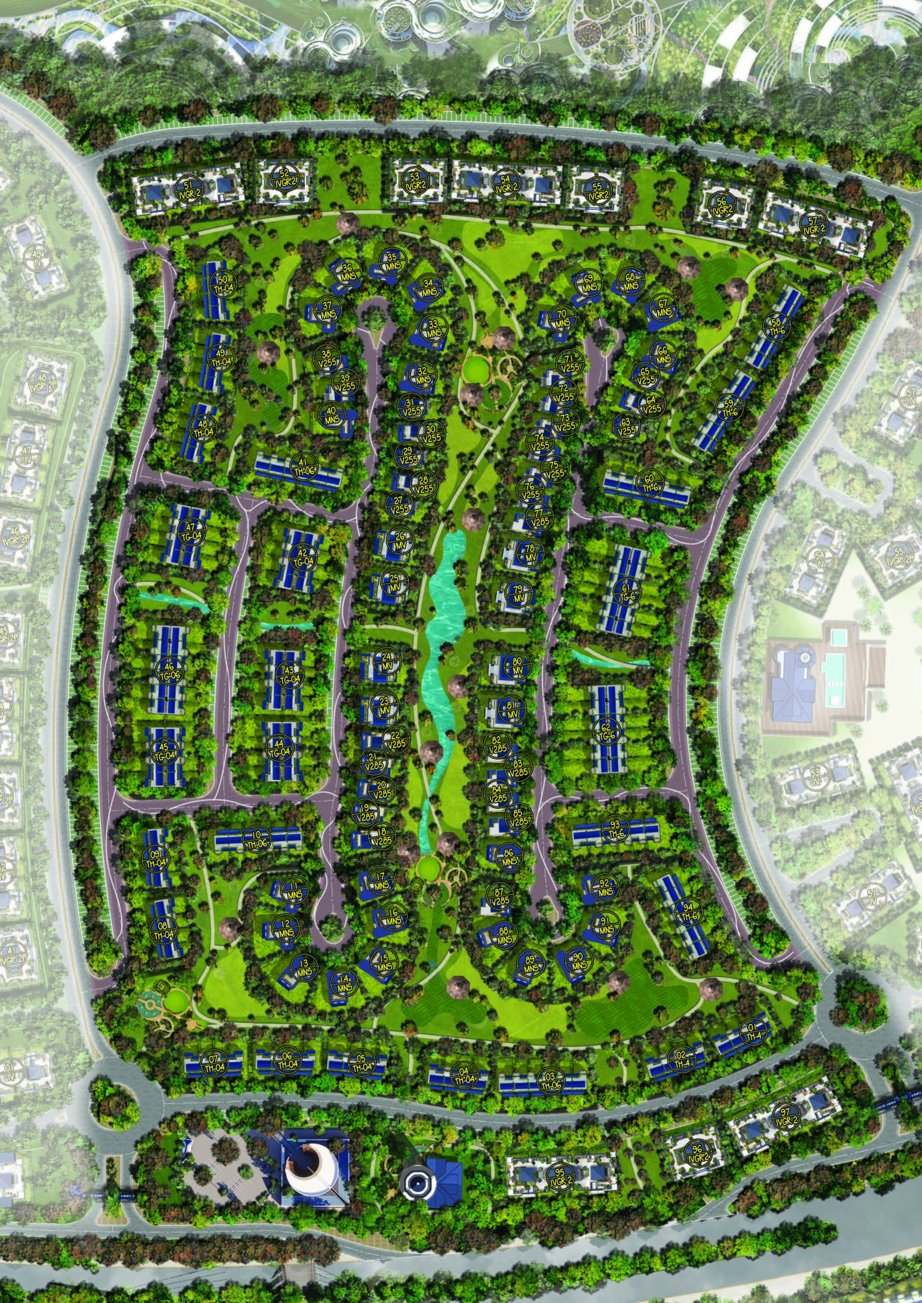 Central Park – Aliva master plan