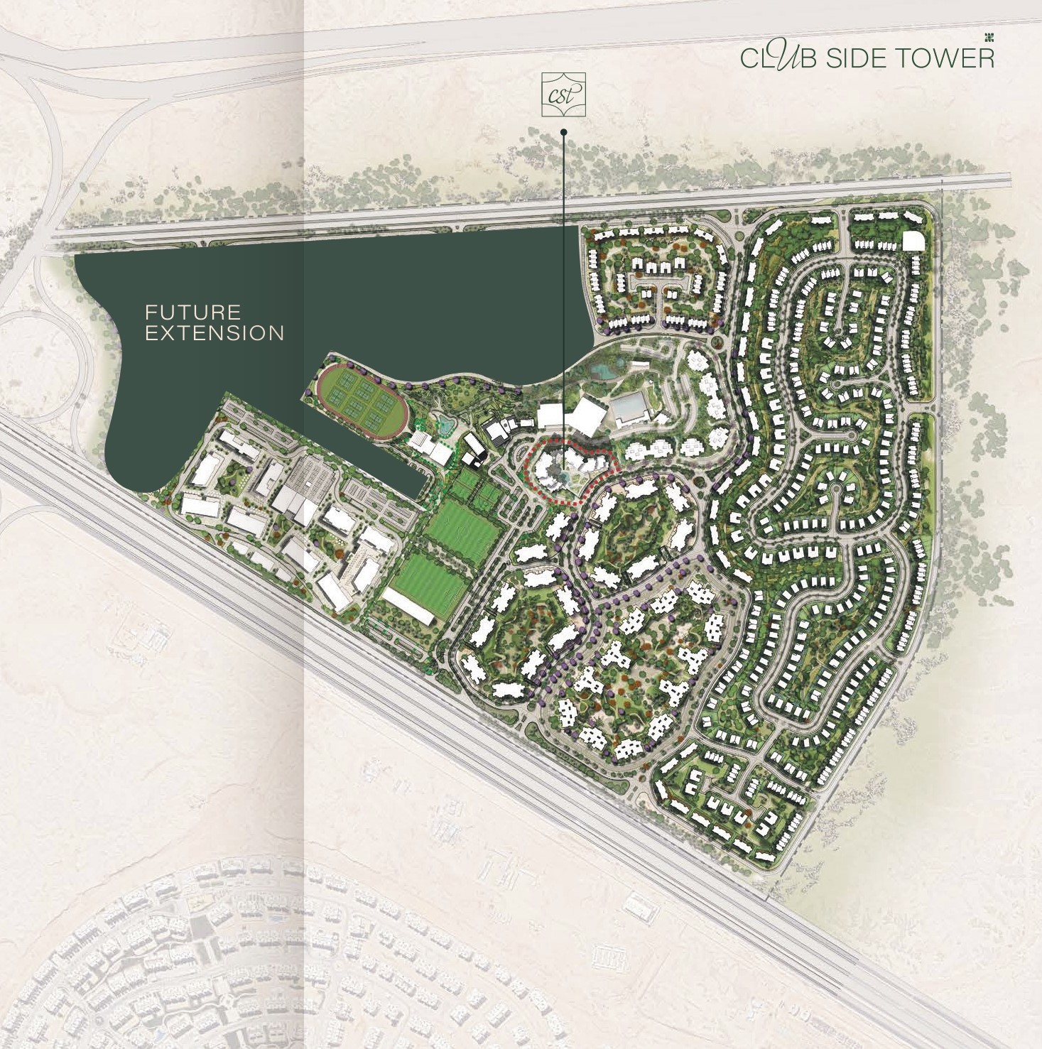 Club Side Towers – Zed East master plan