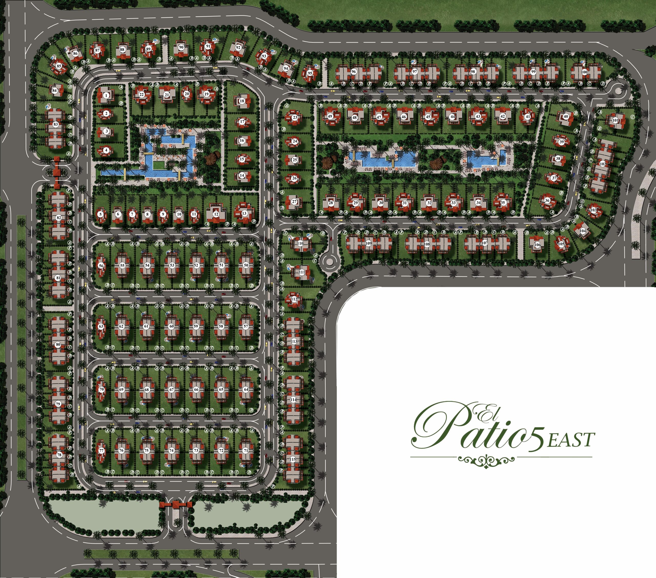 El Patio 5 East master plan