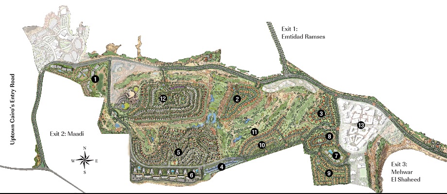 Golf Vistas  Uptown Cairo master plan