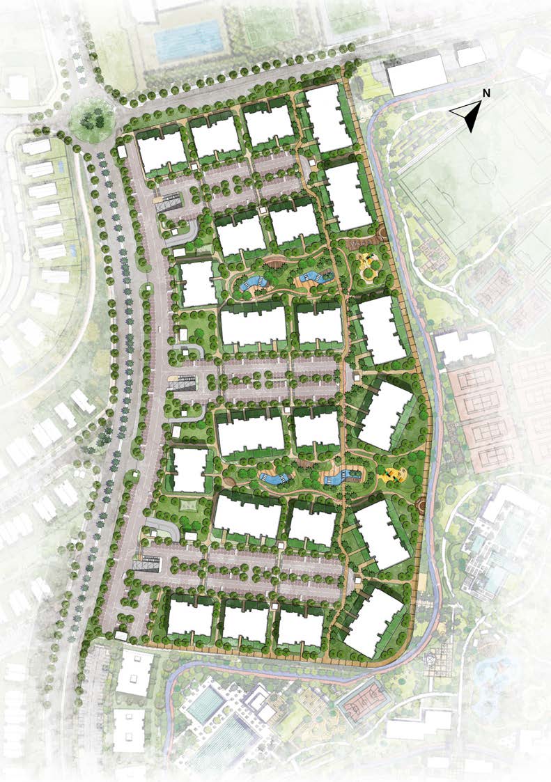Greens Residence New Cairo master plan