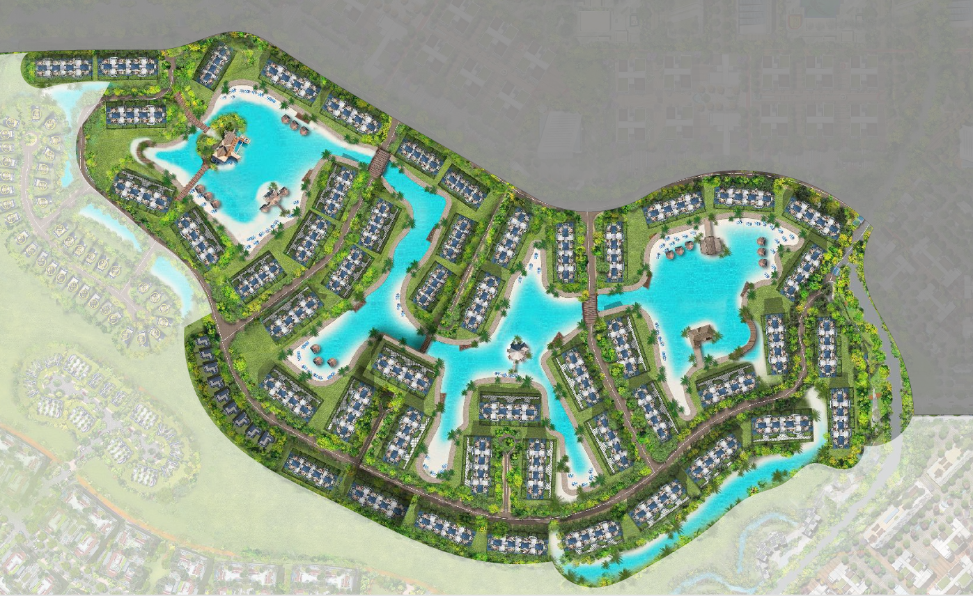Lagoon Beach Park Mountain View I City New Cairo master plan