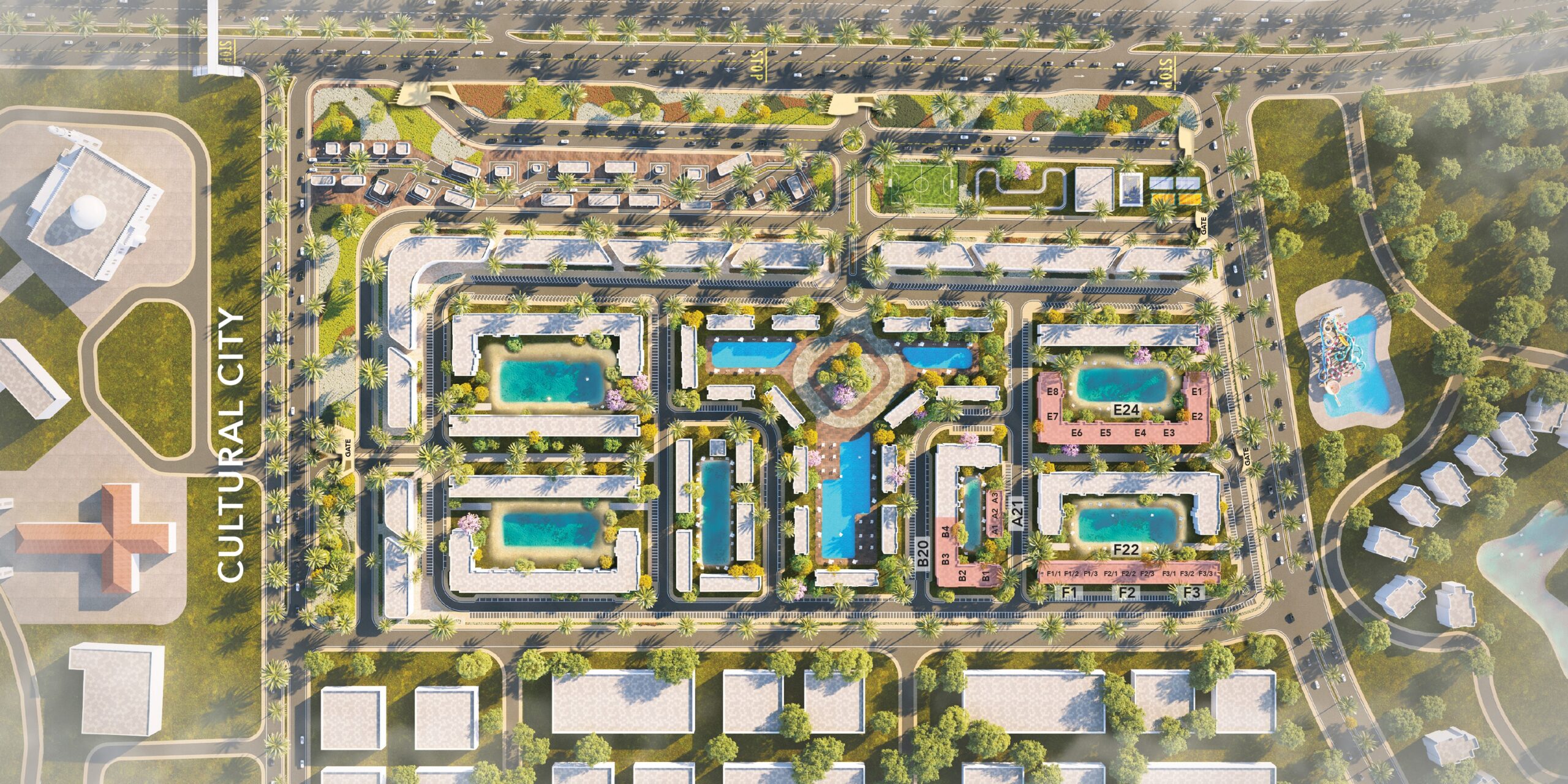 Lagoons Al Alamin master plan