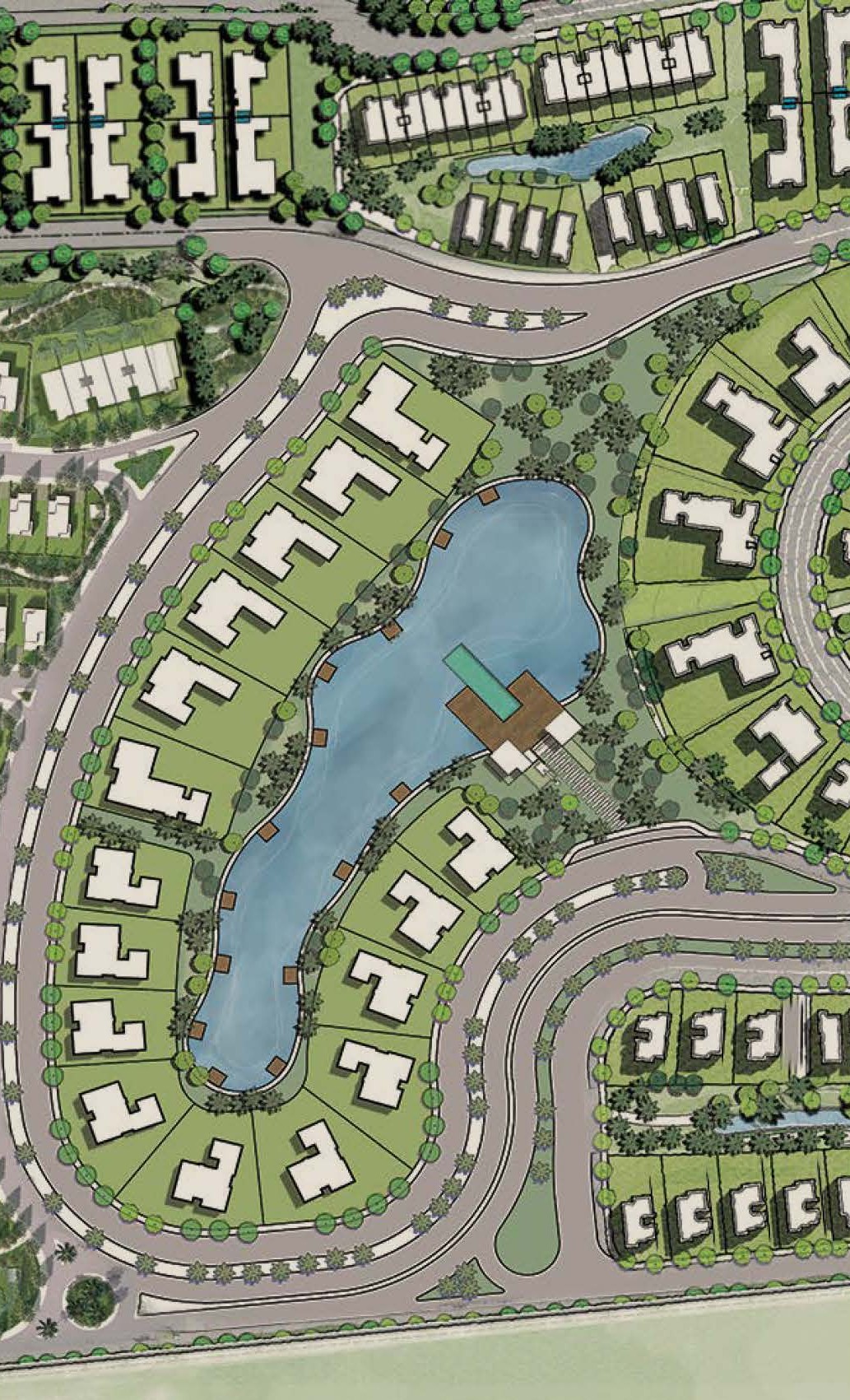 Lake Front Villas master plan