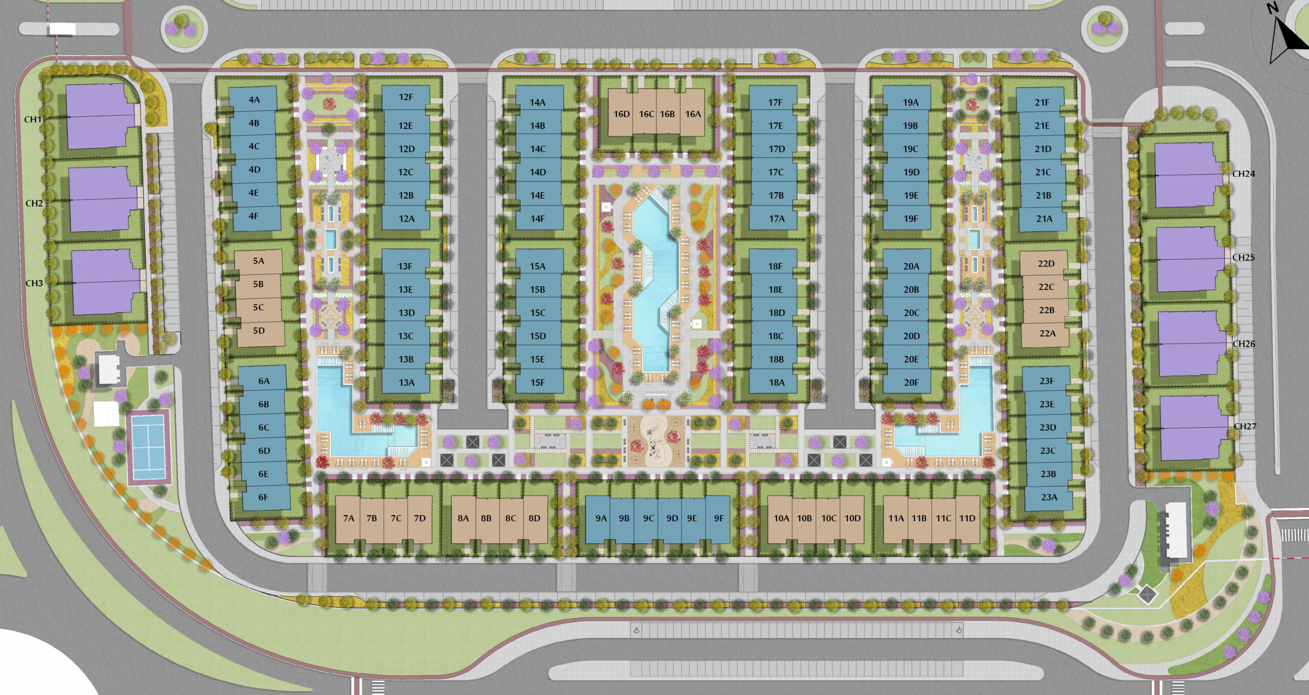 Mazarine Townhouse master plan