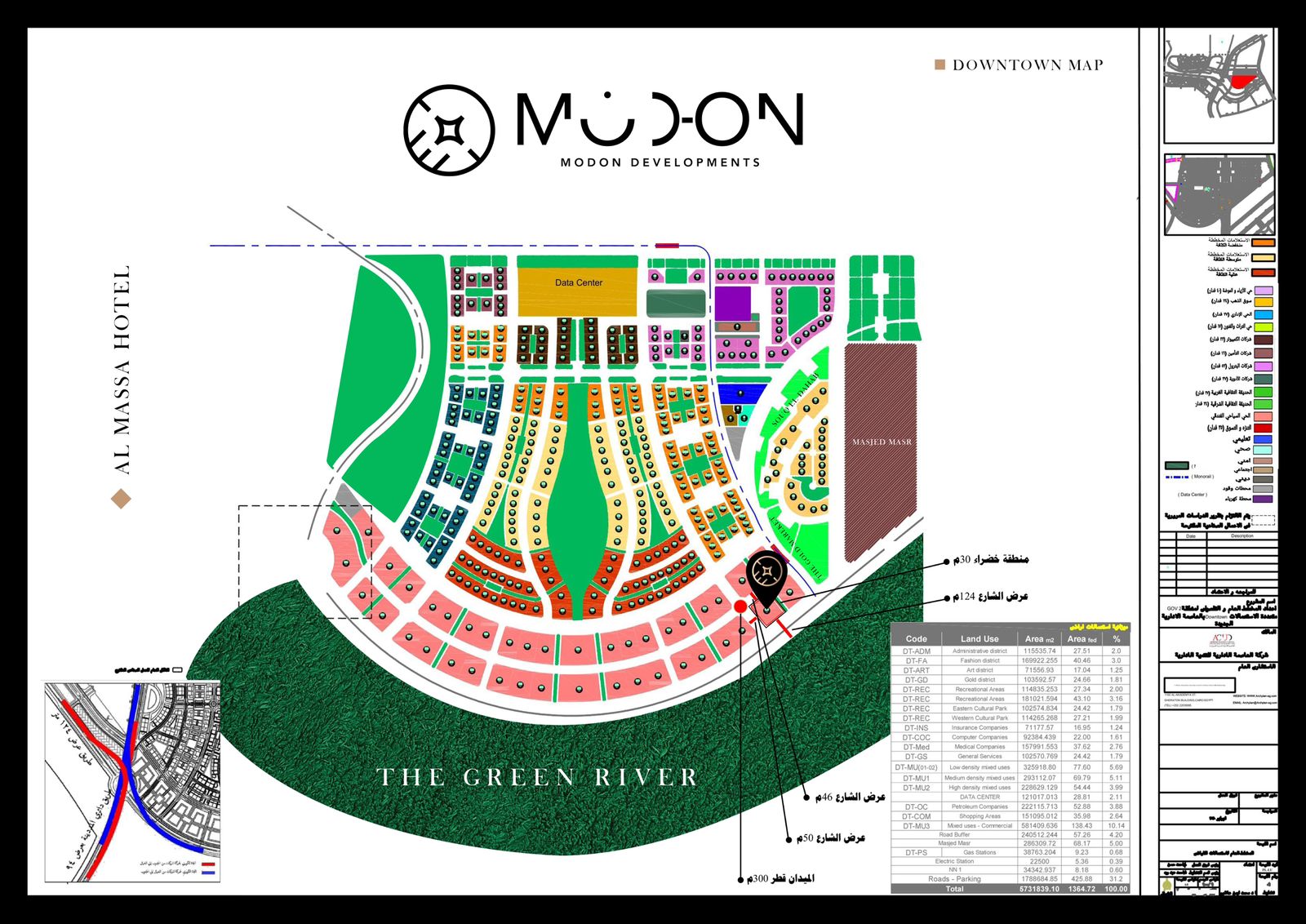 Modon Green River Tower master plan