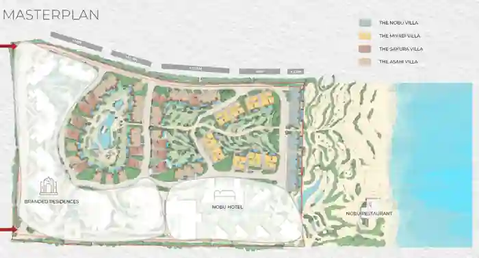 Nobu Branded Villas – Ogami الماستر بلان