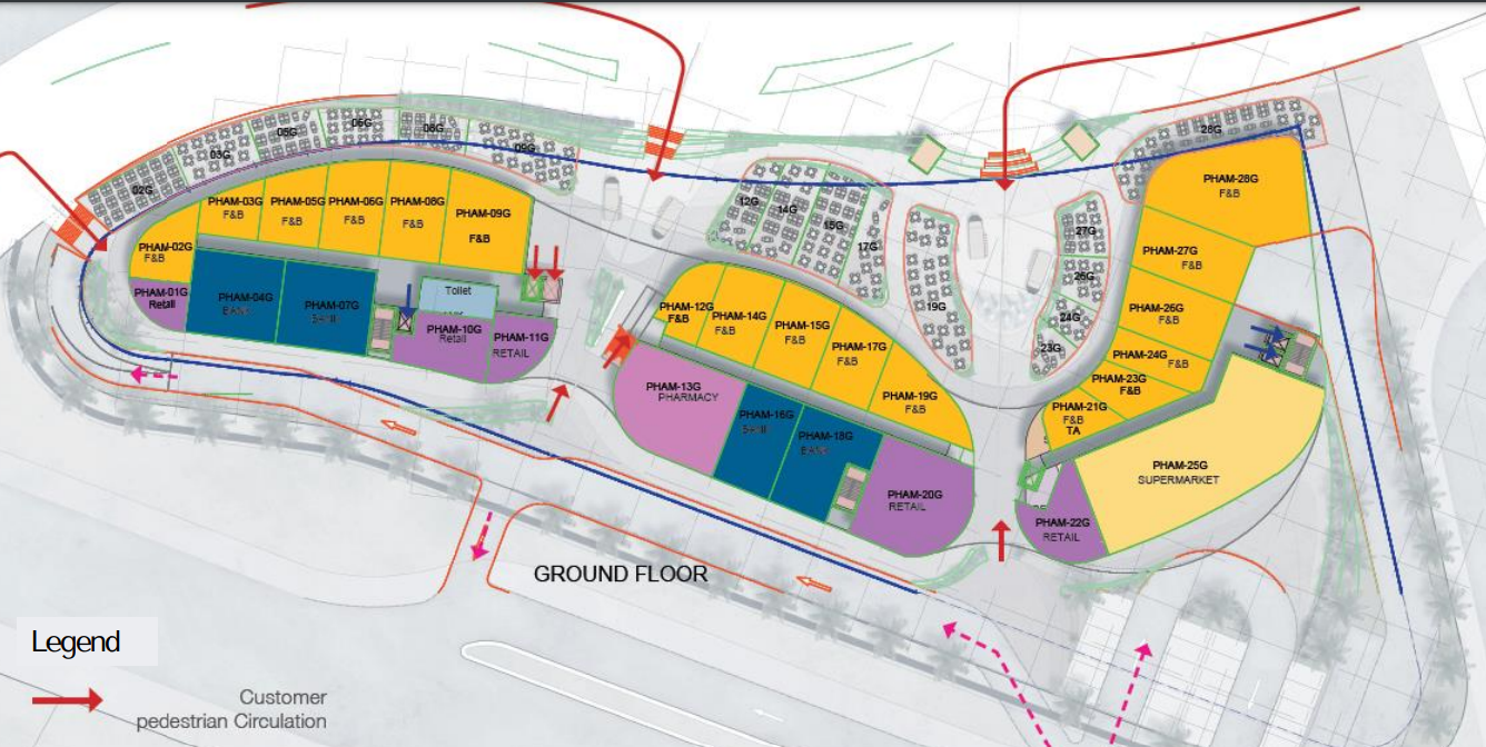 Palm Hills New Alamein Mall master plan