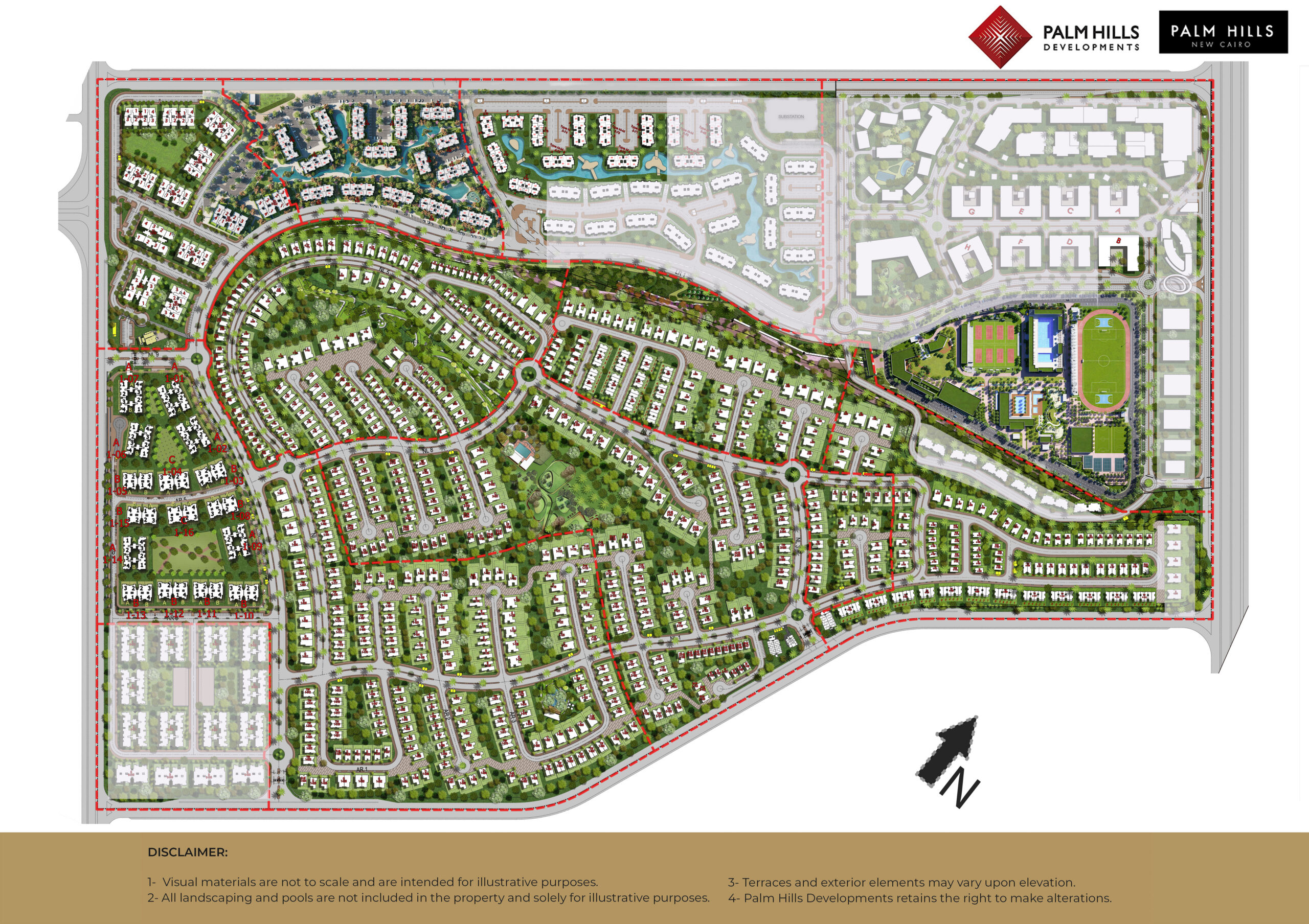 Palm Hills New Cairo master plan