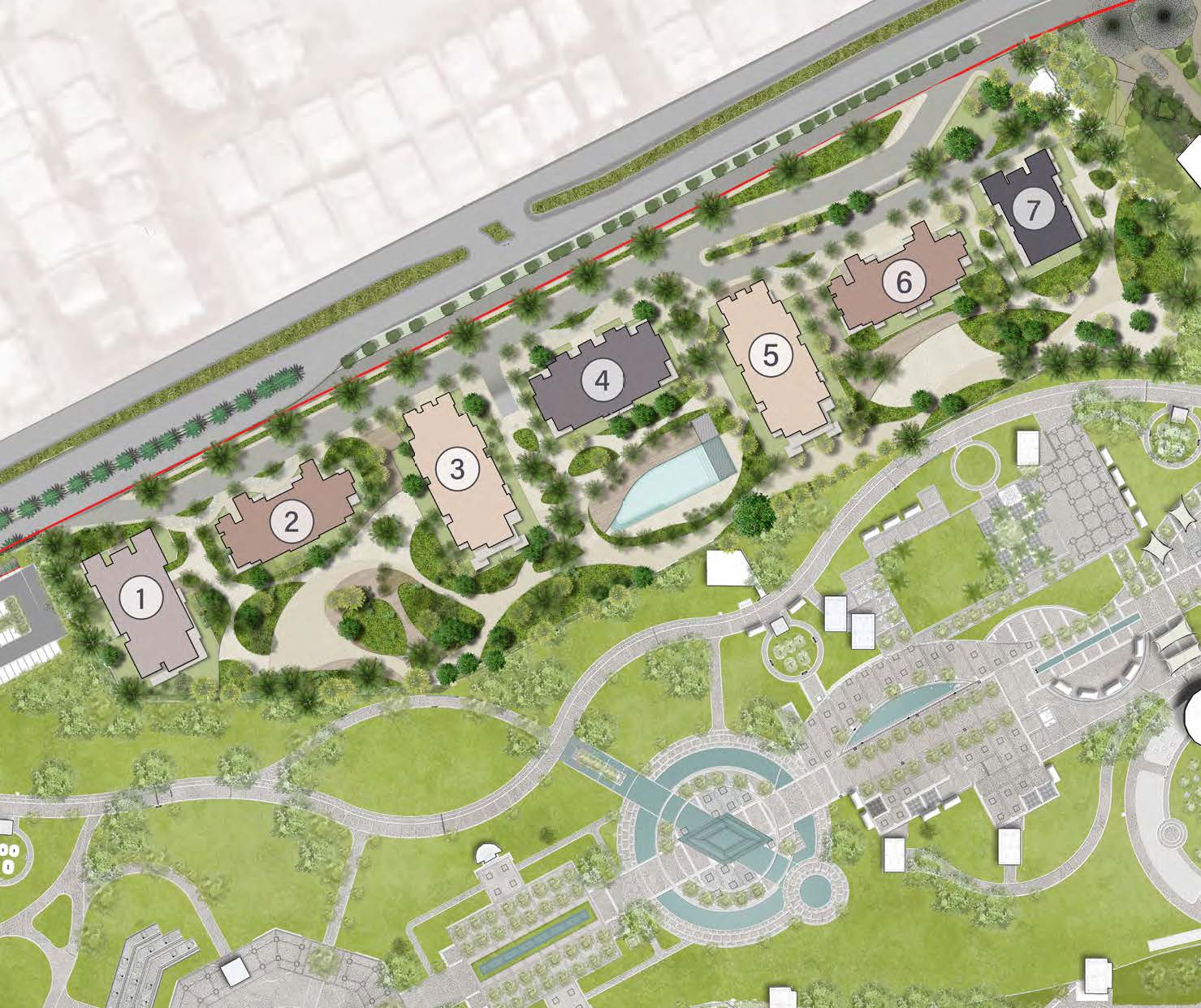 Park Side Residences master plan