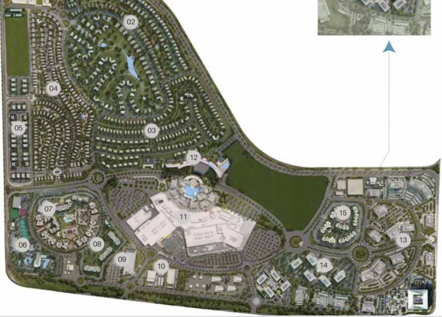 Podium  Cairo Festival City Admin Buildings master plan