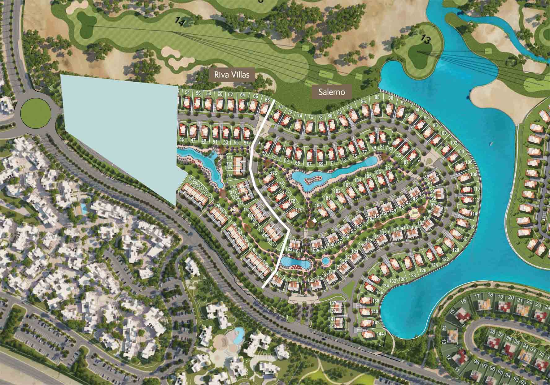Riva Villas  Marassi master plan