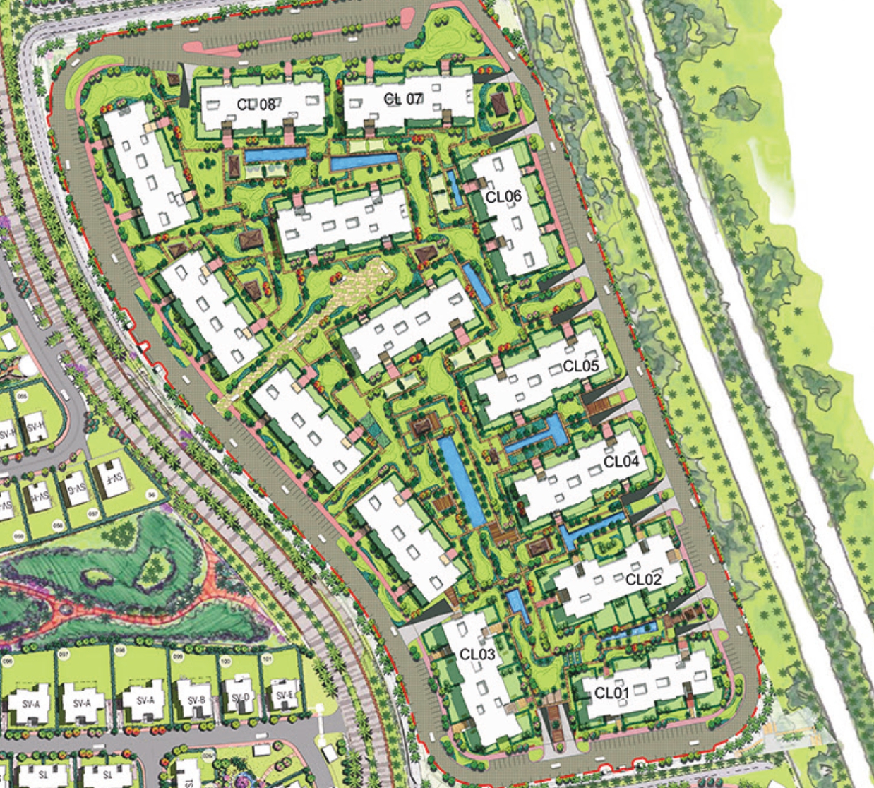 The Phoenix SwanLake Residences master plan