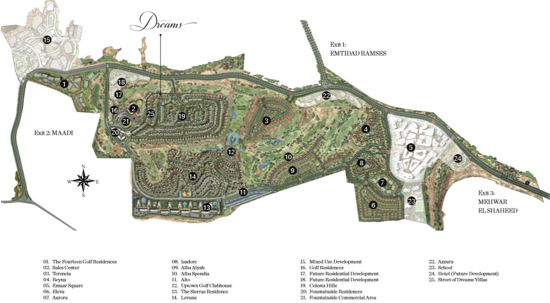 Uptown Cairo master plan