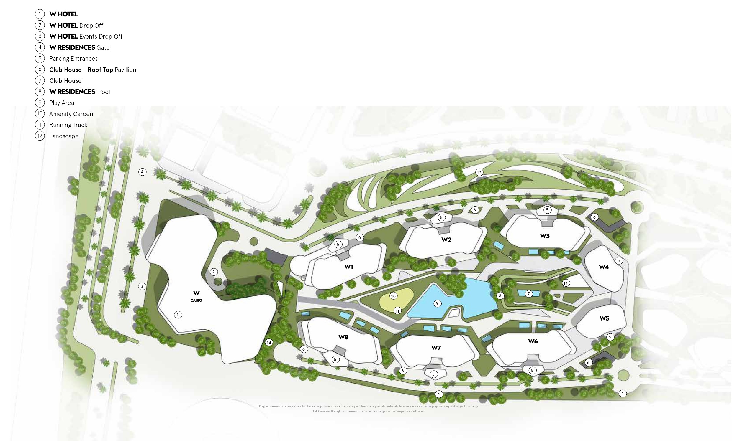 W Residences Cairo master plan