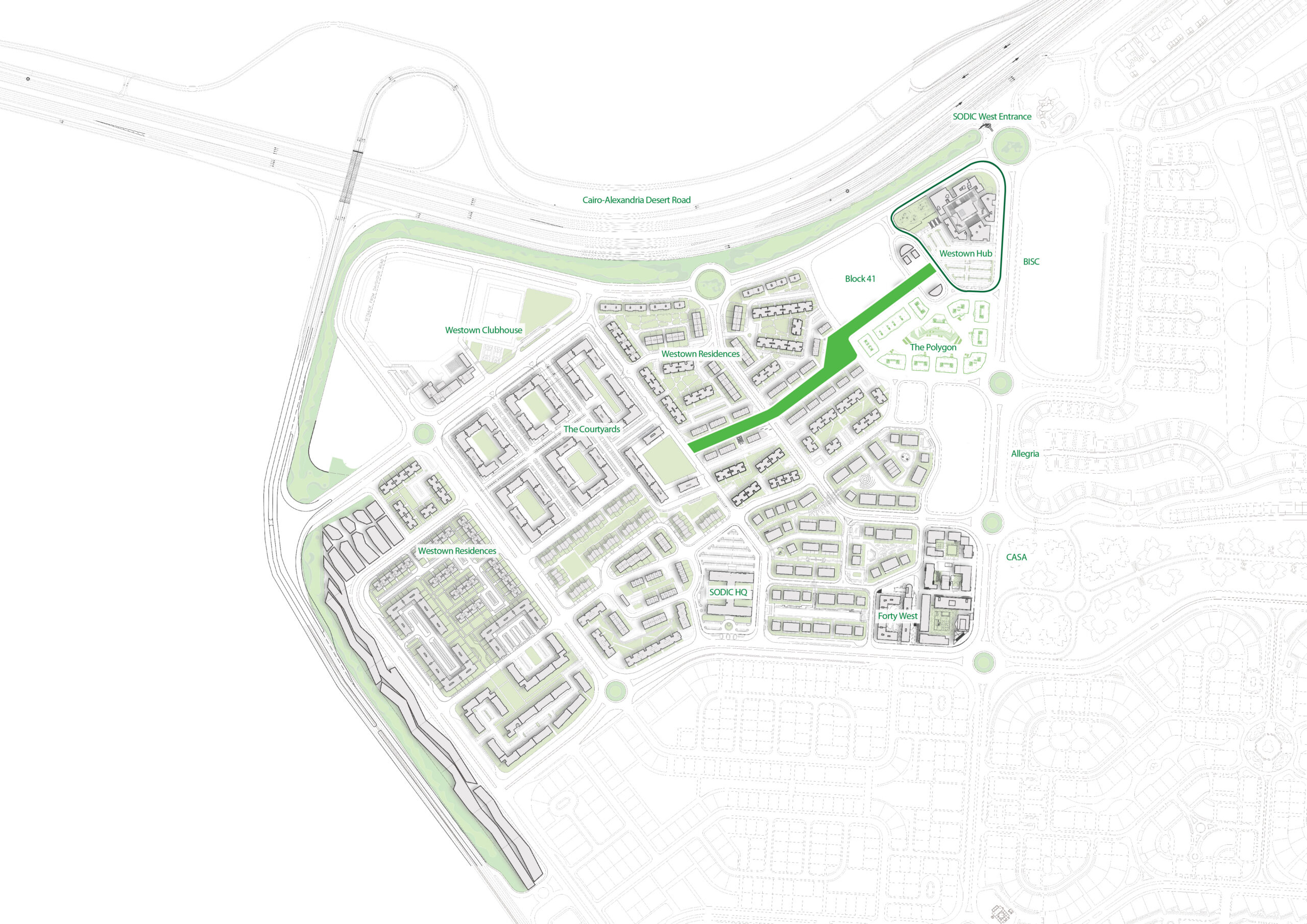 Westown Hub master plan